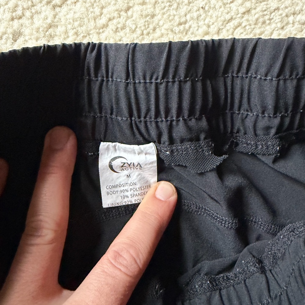 ZYIA Active Black Gym Shorts